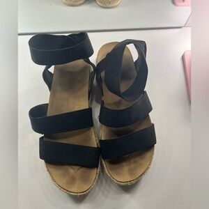 Black Strappy Sandals